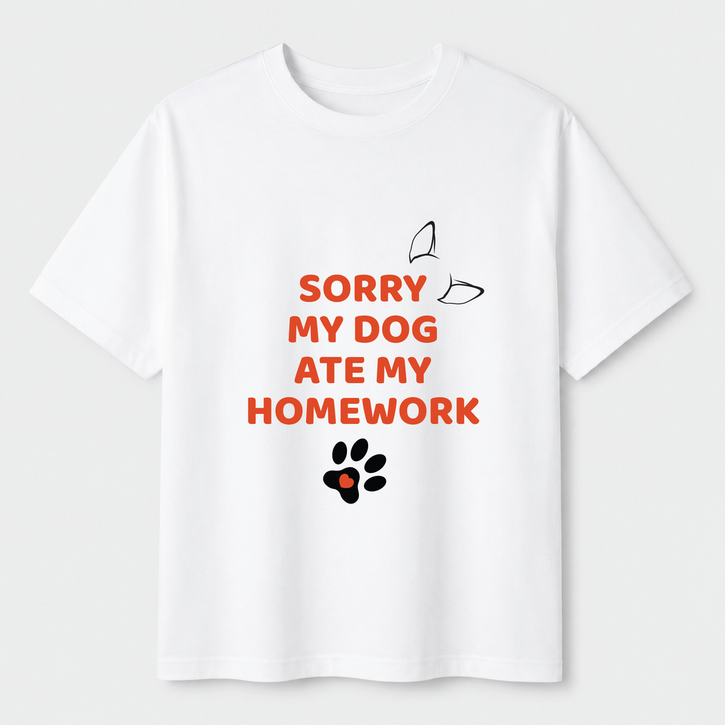 Sorry My Dog Ate My Homework - Tee