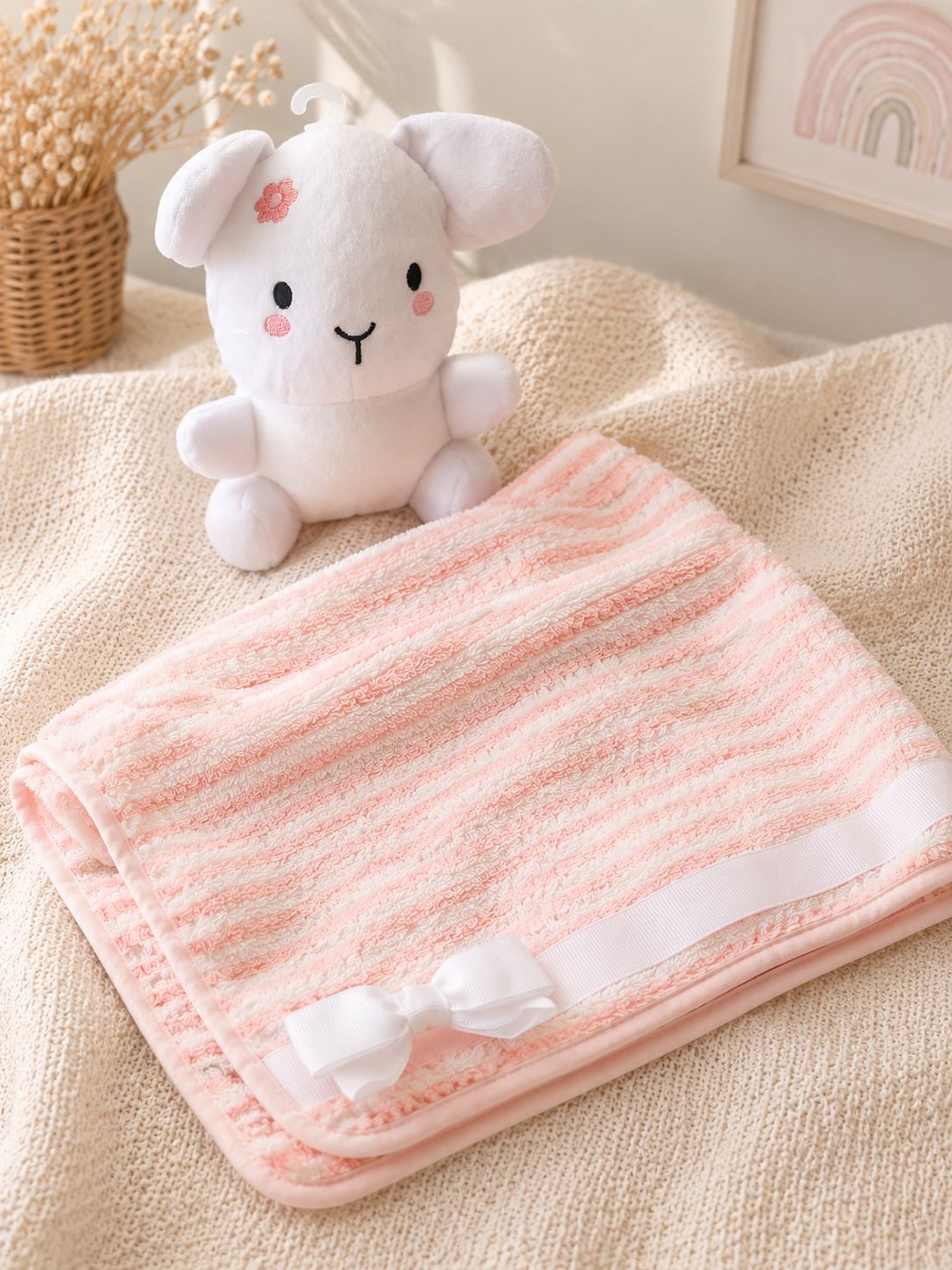 2-in-1 Soft Bunny & Comfort Blanket