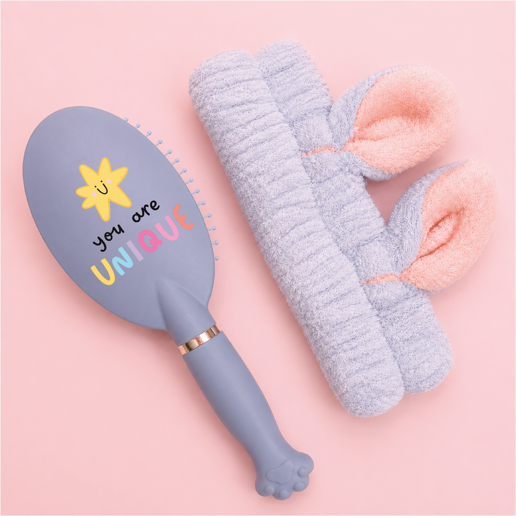 Hair Brush + Headband - You are Unique
