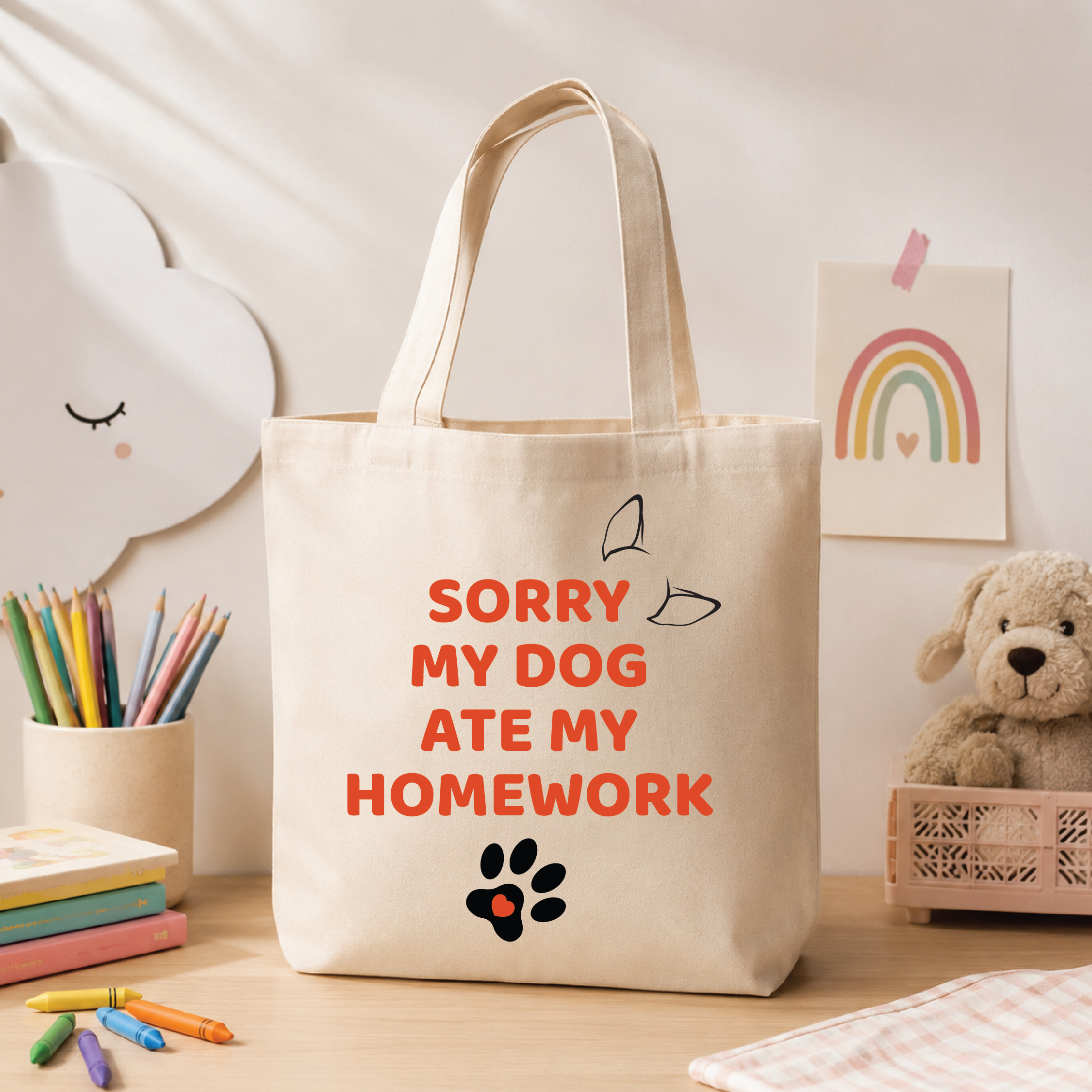 My Dog Ate My Homework - Tote Bag